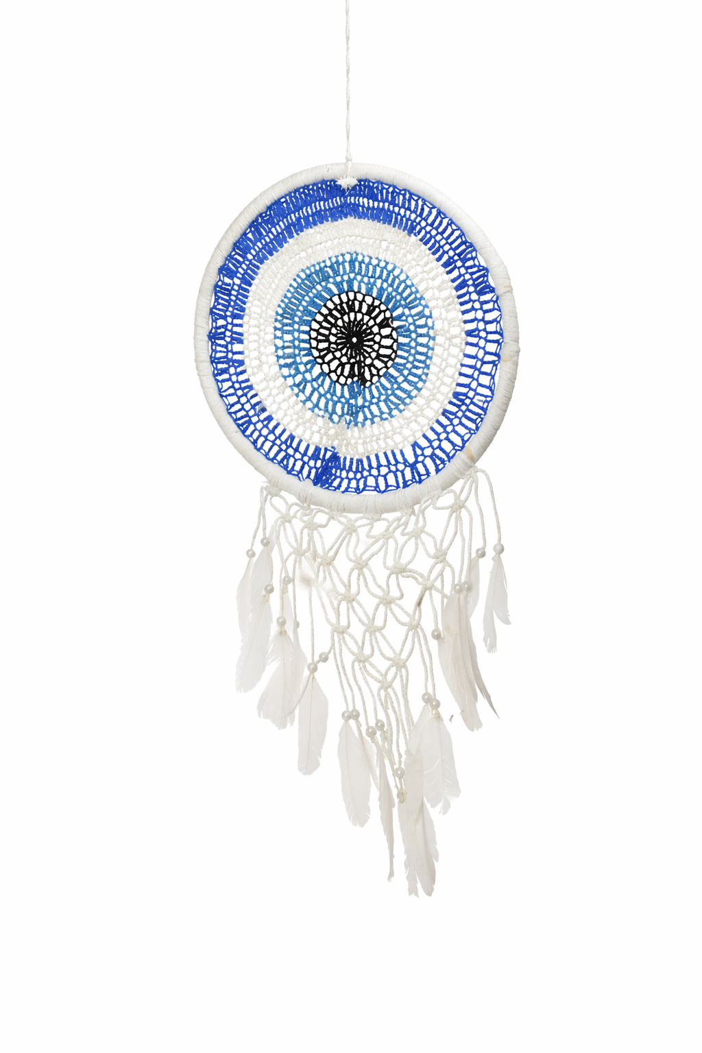 Handwoven Blue Evil Eye Dreamcatcher 54 CM